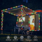 Solar Rope Lights, 33ft 100LED Solar String Lights, 8 Modes Waterproof Solar - Image 2