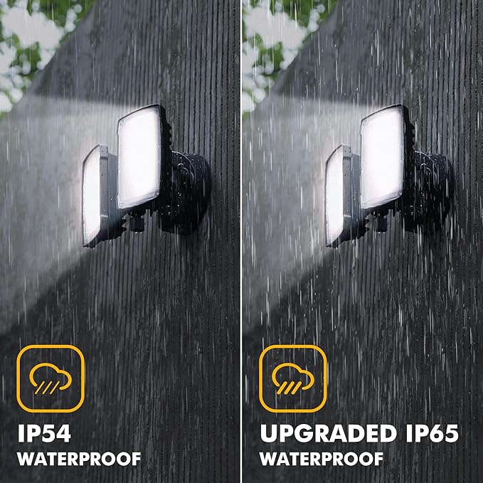 LUTEC 2 Packs LED 3500 Lumen 32W 5000K Integrated Dual-Head Floodlight Outdoor - Image 7