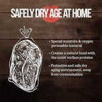 DryAgePro® Dry Age Bags for Meat, 12” x 24” Bags for Ribeye and Striploin up to - Image 6