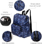 Baggallini Women's Carryall Packable Backpack, Indigo Petal - Image 4