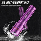 Rechargeable Flashlight 2 Pack, Bright Military Grade Torch Light High Lumens - Image 5