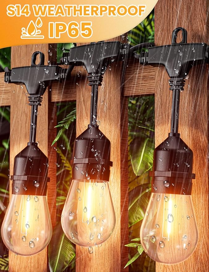 Svater Outdoor String Lights Led 105FT, Commercial Grade Patio Light - Image 8