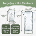 Muldale Plastic Pitcher and Glasses Set - Image 3