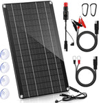 Saillong 10W 12V Solar Car Battery Charger Maintainer, Waterproof Solar Panel by Saillong