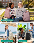 BAGSMART Womens Backpack Travel Laptop Backpack - Image 8