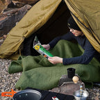 REDCAMP 86"x 63" Wool Blanket for Camping, Hiking - Image 3