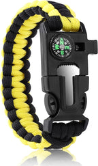 Bracelets, Survival Bracelets for Men Paracord Tactical 5-in-1 Camping Gear Kits by Oadnfa