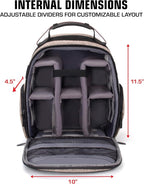 USA Gear Audio Equipment Backpack Fits Audio-Technica System 10, Shure BLX4 - Image 2
