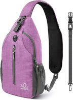 WATERFLY Small Hiking Sling Bag: Crossbody Sling Backpack Chest Bag Daypack by Waterfly