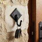 Mystic Colonial Rustic Cast Iron Wall Hooks, 3.6" Heavy Duty Coat Hooks - Image 4