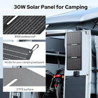 ENOFLO 30W Solar Panel Charger YT30 Foldable Solar Panel IP65 Waterproof Solar - Image 3