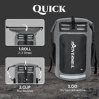 Waterproof Dry Bag with Waterproof Phone Case and small waterproof Bag Grey - Image 5