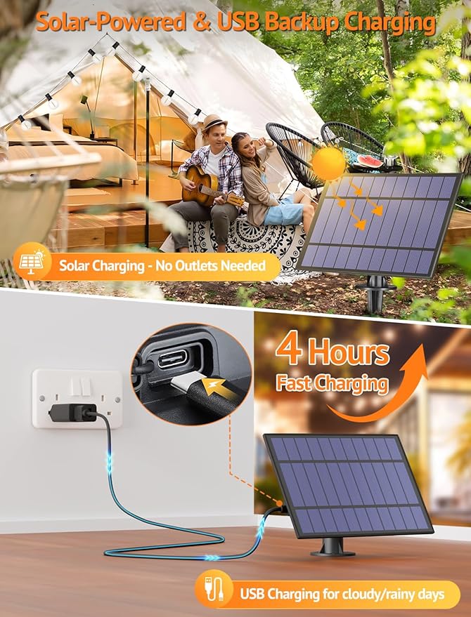 Larkvue 25FT Solar String Lights Outdoor - Image 5