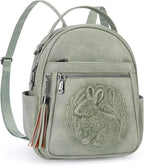 Mini Backpack Purse for Women, Embossed Leather Small Backpack Fashion Travel by BestSeller