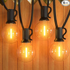 GPATIO Outdoor String Lights - 30FT Waterproof Patio Lights by AddforPatioMakeover