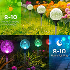 GIGALUMI Solar Garden Lights 6 Pack, Solar Lights Outdoor Decorative Waterproof - Image 4