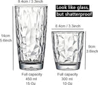 10 Oz Unbreakable Tritan Drinking Glasses Shatterproof Acrylic Glasses - Image 3