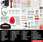 RHINO RESCUE First Responder First Aid Kit Fully-Stocked EMT Bag, Professional - Image 2