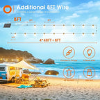 addlon 200FT Solar String Lights Outdoor Waterproof - Image 6