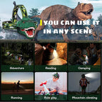 Dysaim Kids Headlamp, Rechargeable T-Rex Dinosaur Headlamp - Image 4