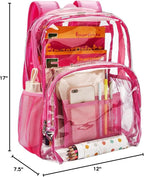 Vorspack Clear Backpack Heavy Duty PVC Transparent Backpack - Image 7