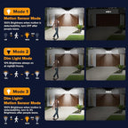 UME Solar Outdoor Lights 302 LED 3000LM, IP65 Waterproof Motion Sensor Outdoor - Image 4