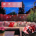 JMEXSUSS 2 Pack Solar String Lights Outdoor Waterproof, Total 66 FT 200 LED - Image 7