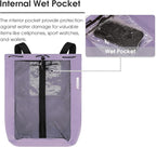 WANDF Swim Bag Mesh Drawstring Backpack Beach Backpack - Image 3