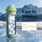 Insulated Water Bottle with Straw - Image 7