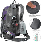 FENGDONG 40L Waterproof Lightweight Hiking, Travel Backpack - Image 4