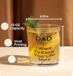 Nogrit Dad Whiskey Glasses 10 oz, Best Dad Gifts - Image 2