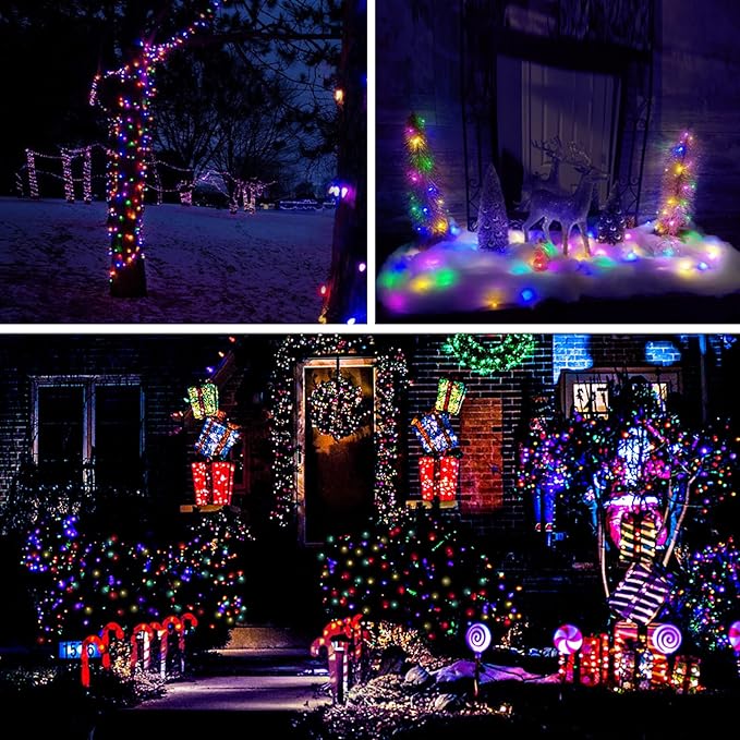 suddus 66ft 200 LED Outdoor String Lights, Led Twinkle Lights - Image 5