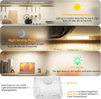 5-Pack Motion Sensor Under Cabinet Light, 3 Color Temperature Dimmable - Image 3