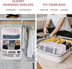 Surblue Hanging Shelves Travel Storage Bag Compression Packing Cube - Image 2