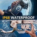 Red2Fire for iPhone 17 Pro Case Waterproof, Phone Case 6.3" Black/Clear - Image 2