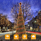 Extra-long 288FT 800LED Solar Fairy String Lights, 8 Lighting Modes, Warm White - Image 4
