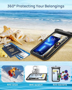 Lanhiem 10.5" Large Waterproof Phone Pouch, 2 Pack Universal IPX8 Waterproof - Image 7