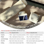 BEAUTAIL Collapsible Water Bottles 24.3oz, Foldable Travel Water Bottle - Image 6