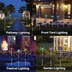 Glintoper 6 Pack Solar Garden Stake Lights Outdoor, Solar Butterfly Figurine - Image 7