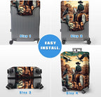 Luggage Cover Protector for 30-32 Inch Suitcases, TSA Approved Elastic Travel - Image 6