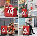 ANNA QUEEN Merry Christmas Luggage Cover, Santa Hat Holiday Design Suitcase - Image 7