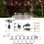 Achin Outdoor String Lights 96FT Waterproof IP65 LED Patio Lights - Image 2