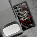 for Samsung Galaxy S24 Ultra Case, Entwined Rose Snake Pattern Graphic Design - Image 2