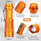 Fumete 20 Pieces LED Flashlight Mini 3 Mode Tactical Torch Small Water - Image 2