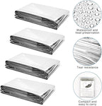 8 Pcs Emergency Mylar Thermal Blanket, High Reflectivity Survival Blanket - Image 4