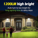 intelamp 4400mAh Solar Flood Lights, 2 Pack Outdoor Solar Security Light Dusk - Image 2