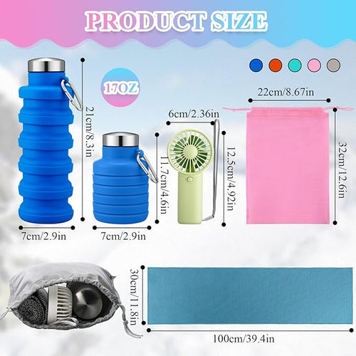16 Set Theme Park Necessities Cruise Ship Accessory Kit Collapsible Water - Image 2