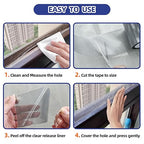 KING MOUNTAIN Grey Window Screen Repair Tape, 3inX20FT Heavy Duty Screen Repair - Image 5