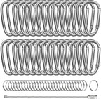 30PCS Aluminum Carabiner Clips by XIECHANEE