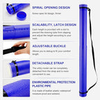 DEWEL Poster Tube, Waterproof Poster Holder Plastic Expandable - Image 3